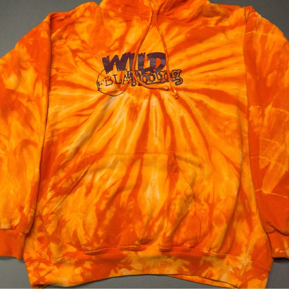 Tie‎ Dye Clothing Co Wild Thing FBLA Hoodie Orange Sweatshirt Women’s Medium